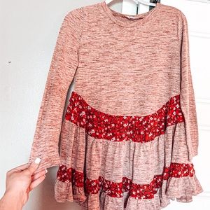 Boutique floral long sleeve tunic